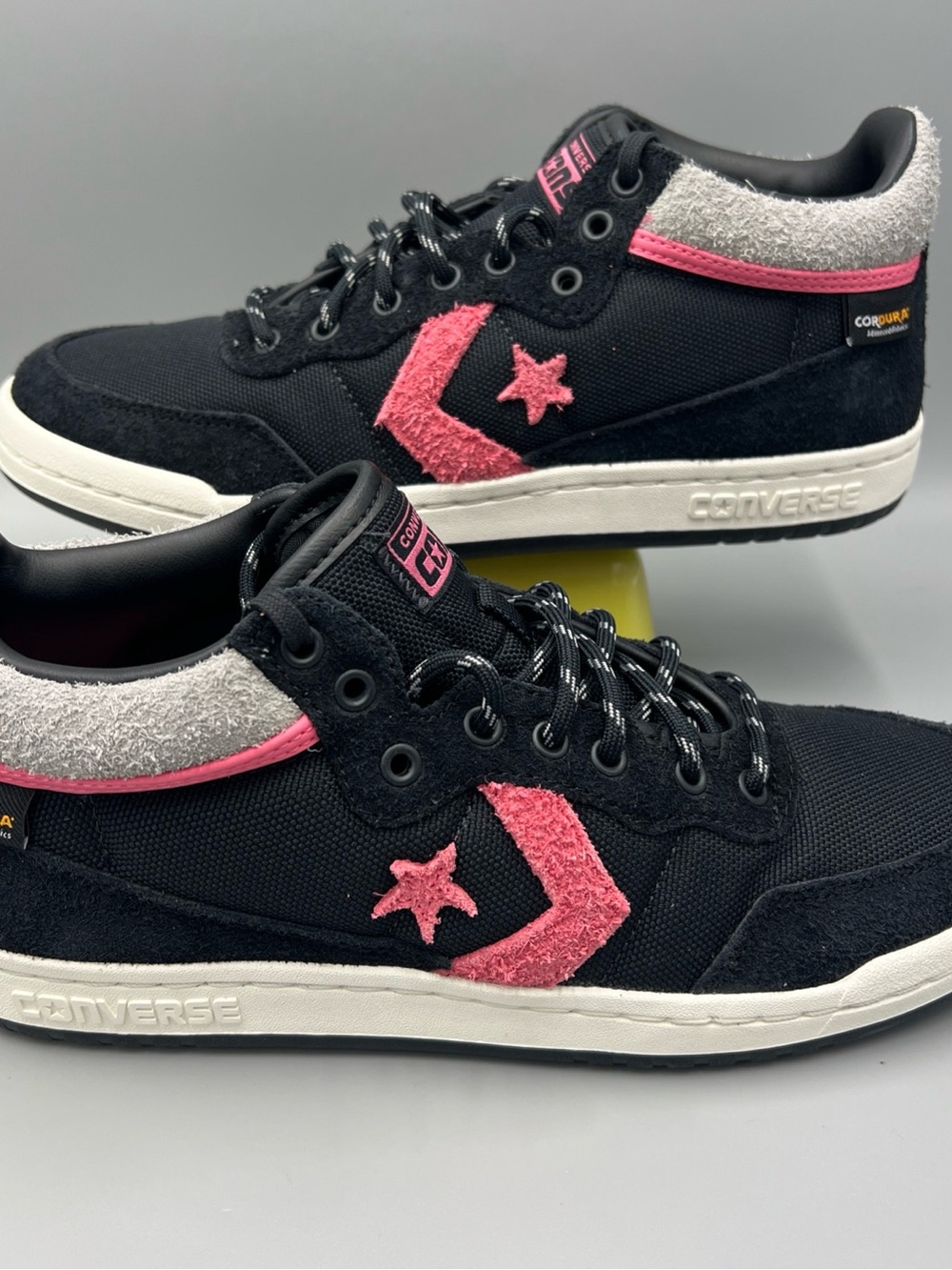 Converse Fastbreak Pro Mid Cordura Shoes, Total Eclipse & Pink. Sz 9.5, a10586c